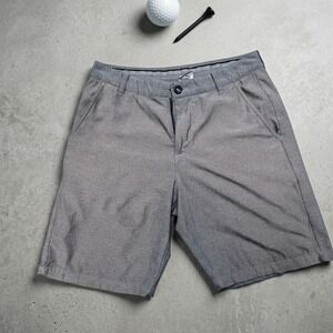 Puma Golf Shorts Mens 30 Grey Performance Tech Golfcore Silicone Grip Waist